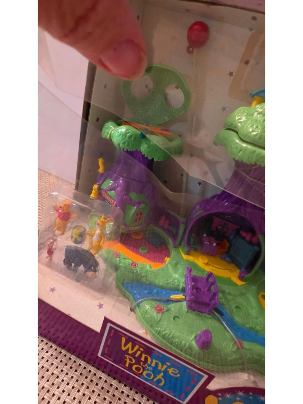 rare vtg DISNEY WINNIE THE POOH HUNDRED ACRE WOOD TREEHOUSE PLAYSET polly pocket